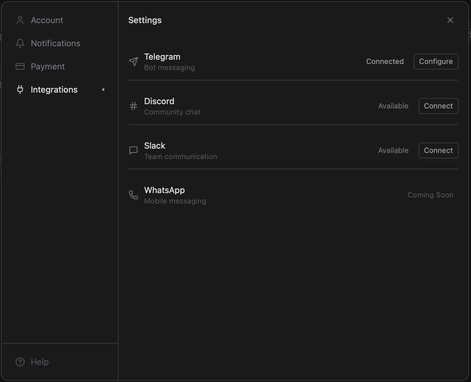 Интерфейс Botable — статистика